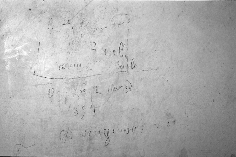 Santuario della Madonna di Caravaggio: le scritte murali ottocentesche.