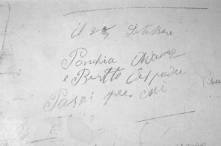 Santuario della Madonna di Caravaggio: le scritte murali ottocentesche.