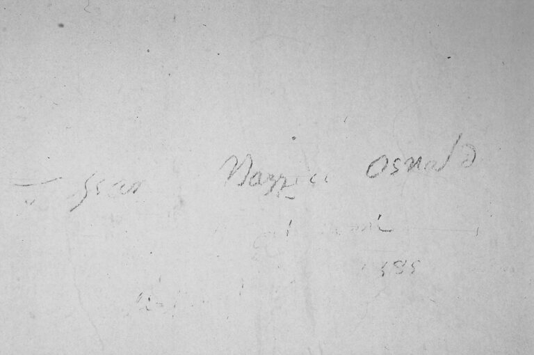 Santuario della Madonna di Caravaggio: le scritte murali ottocentesche.