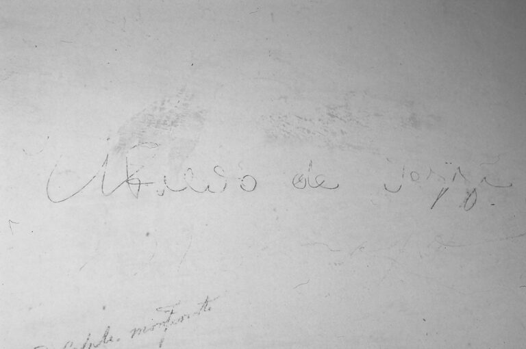 Santuario della Madonna di Caravaggio: le scritte murali ottocentesche.