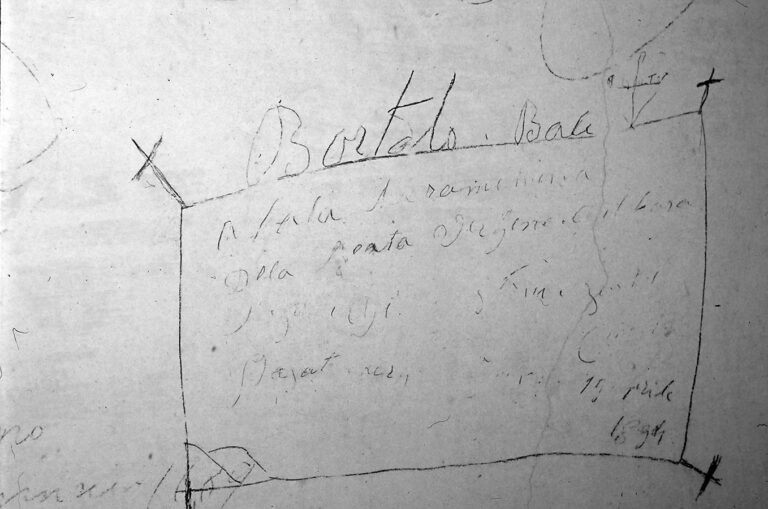 Santuario della Madonna di Caravaggio: le scritte murali ottocentesche.