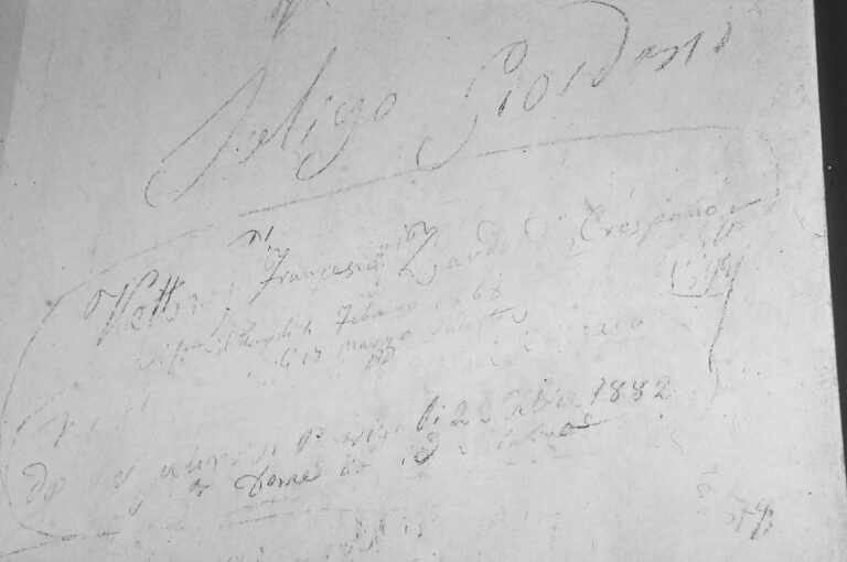 Santuario della Madonna di Caravaggio: le scritte murali ottocentesche.