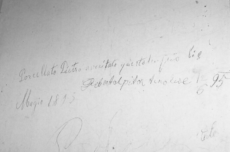 Santuario della Madonna di Caravaggio: le scritte murali ottocentesche.