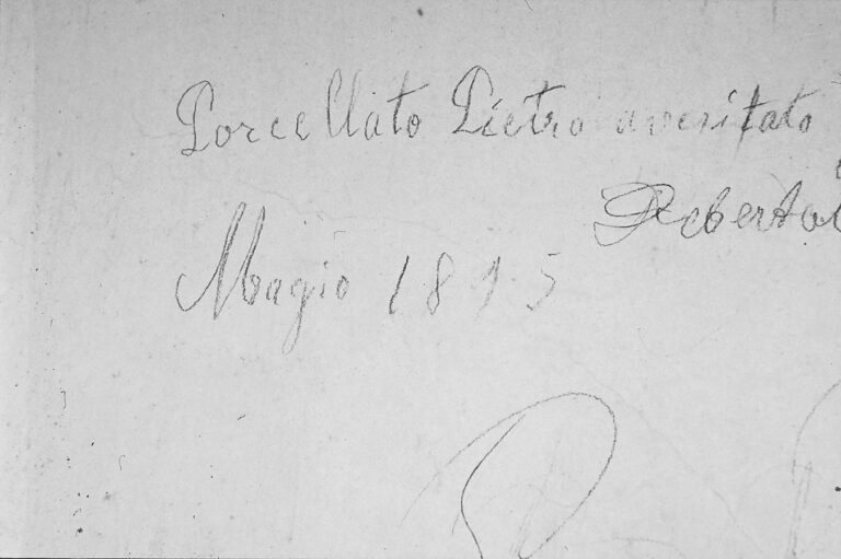 Santuario della Madonna di Caravaggio: le scritte murali ottocentesche.