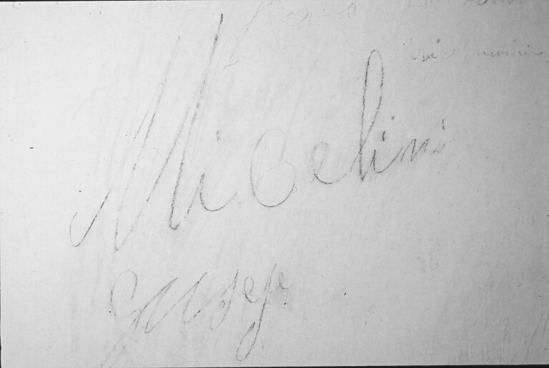 Santuario della Madonna di Caravaggio: le scritte murali ottocentesche.