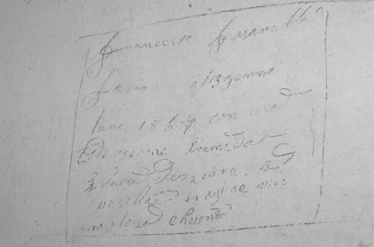 Santuario della Madonna di Caravaggio: le scritte murali ottocentesche.